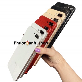 Vỏ vuông dành cho 7plus và 8plus lưng kính ( đỏ, vàng, đen, trắng )
