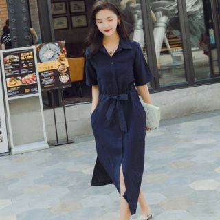 Đầm váy sơ mi form dài (kèm hình thật)