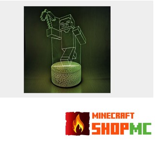 Đèn Led 3D Minecraft – Điều khiển từ xa