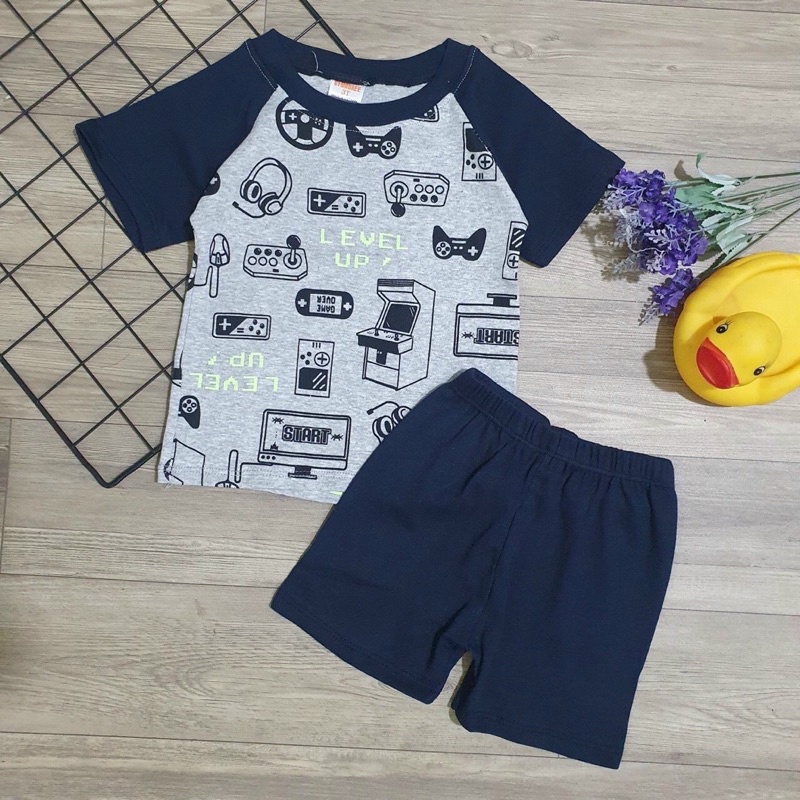 Bộ quần áo bé trai🥭 Set cho bé trai🥦 Áo cộc tay🟢 Quần đùi 🍀 chất cotton 🥰 Hàng Set hoạt hình 🍀Bé từ 10-28kg#Giá rẻ