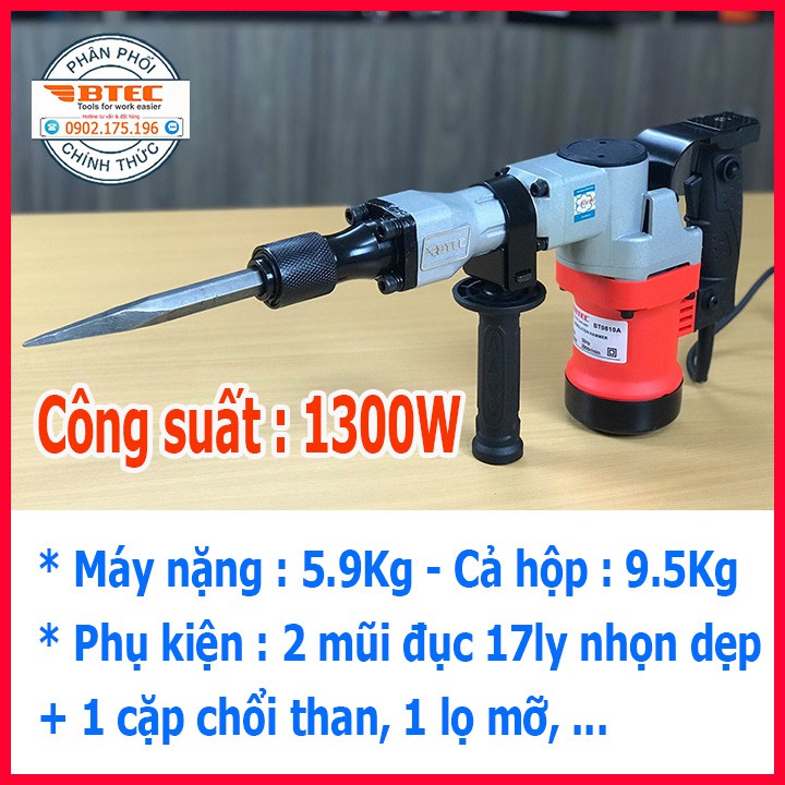 Máy Đục Bê Tông BTEC 1300W