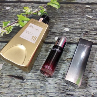 Combo hấp phủ lụa tơ tằm phục hồi tóc fakeshu và tinh dầu dưỡng bóng tóc l’uôdais classic 80ml