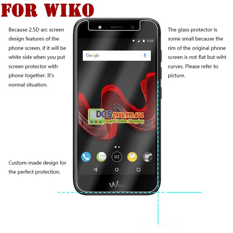 Kính cường lực wiko U Feel Go