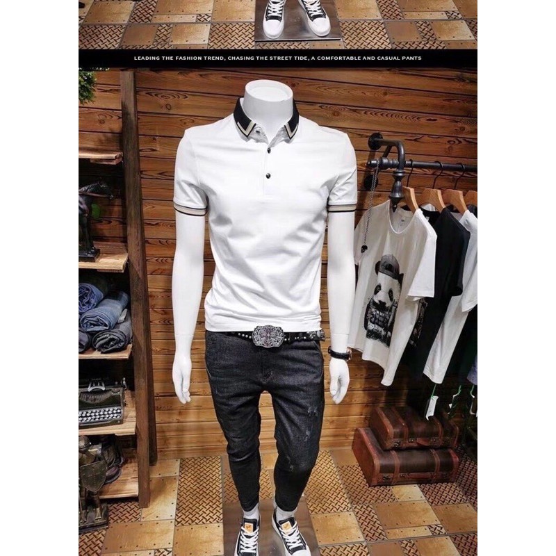 lÁo Polo nam cổ bẻ phối vải cá sấu Cotton xuất xịn,chuẩn form,sang trọng-lịch lãm | BigBuy360 - bigbuy360.vn