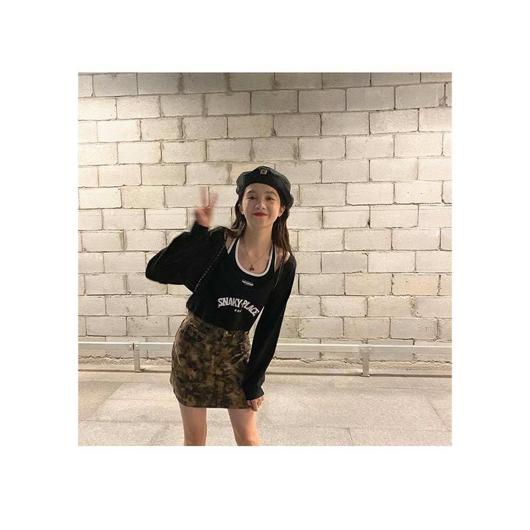 Áo len ngắn tay dài mỏng mùa thu + áo vest