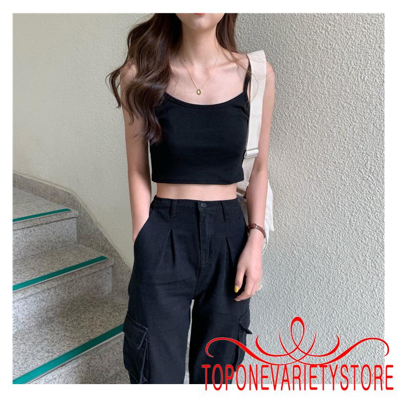 [Mã FAMAYWA giảm 10K đơn 50K] Áo Lửng Hai Dây Thời Trang Quyến Rũ Cho Nữ