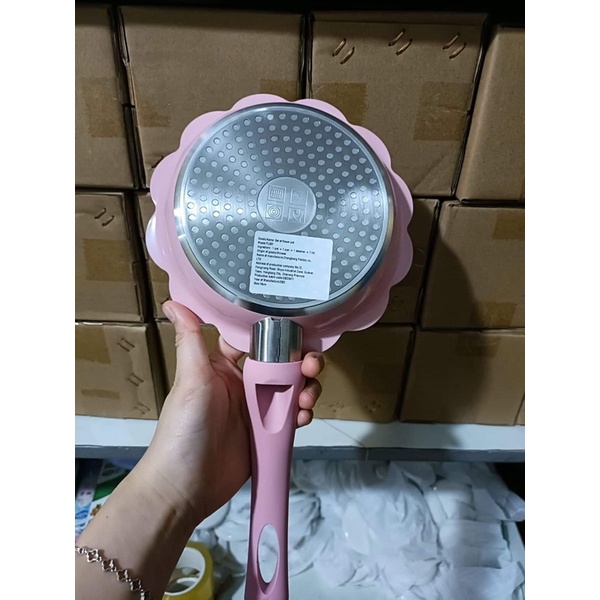 Bộ nồi chảo đá kèm xửng hấp 16cm cho bé ăn dặm