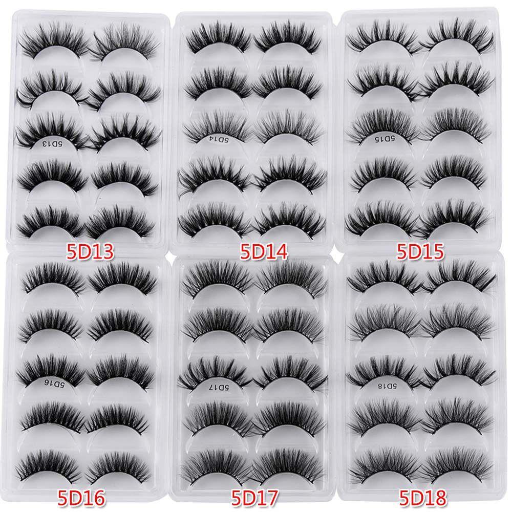 Xiantin Set 5 Cặp Hộp Đựng Lông Mi Giả SKONHED Phong Cách Giáng Sinh