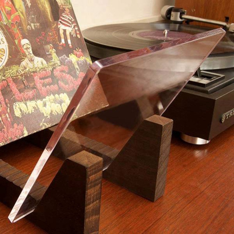 Giá Đỡ Trưng Bày Đĩa Than Bằng Gỗ LP Vinyl Sức Chứa Lớn