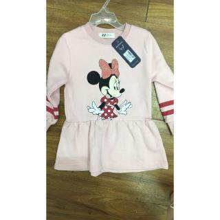 VÁY H&M MICKEY HỒNG (1-6Y)