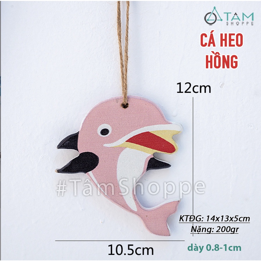 Con vật bằng gỗ treo tường phong cách biển CVG-01