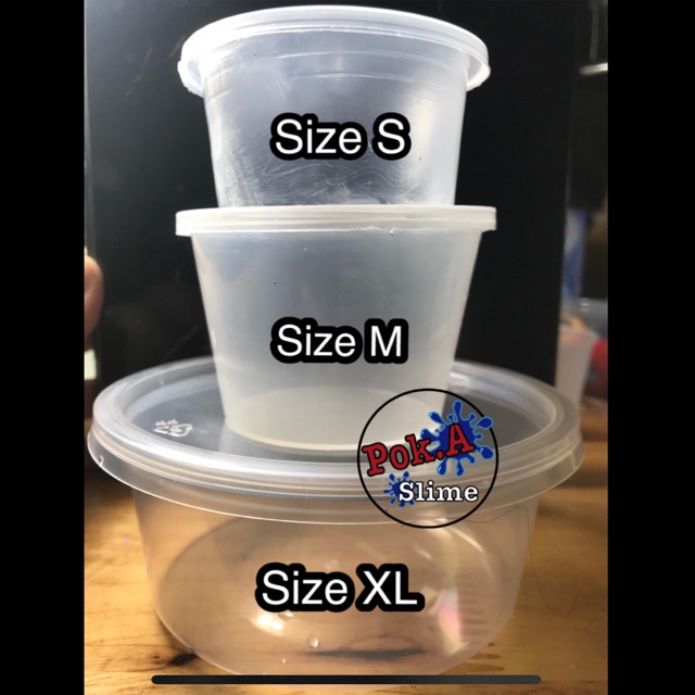 Hũ flan nhựa đựng slime - nhiều size