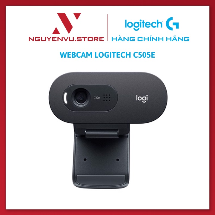 Webcam Logitech C505e HD 720P tích hợp Micro - Hàng Chính Hãng