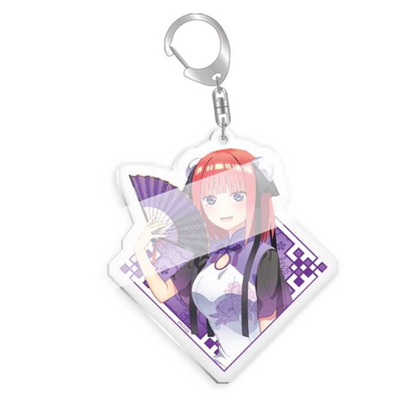 Móc khóa bằng acrylic in hình Nakano Ichika Nino Miku Yotsuba Itsuki