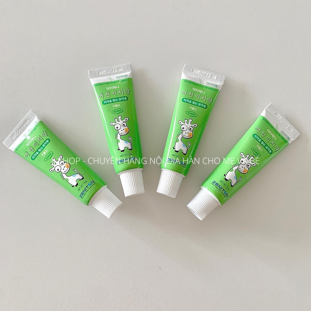 Kem Đánh Răng Dr.Zenni Không Chứa Flouride Hàn Quốc An Toàn Cho Bé