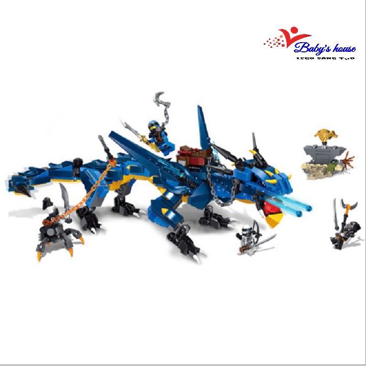 Bộ đồ chơi lắp ráp Ninja Thunder and Gale Dragon Boy Assembly 76053