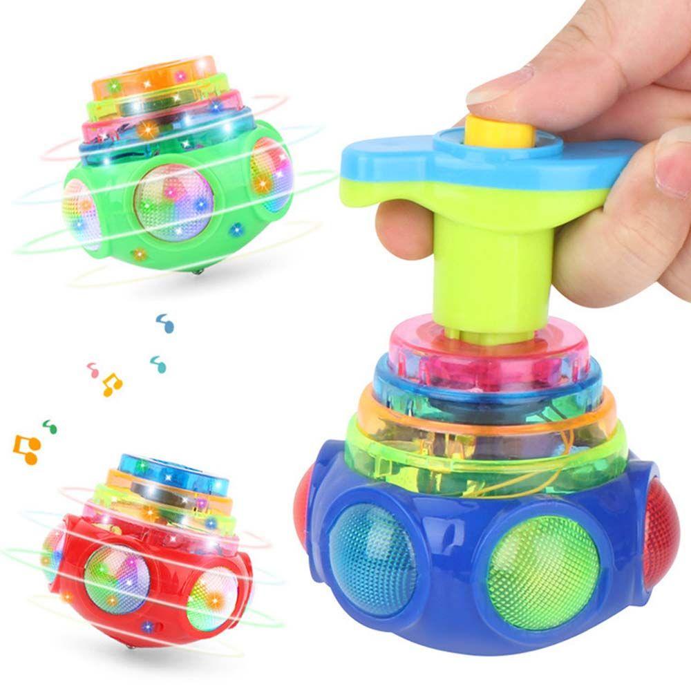 Con Quay Đồ Chơi Spinner Có ĐèN LED NhiềU MàU, HìNh UFO 3 Dễ Thương