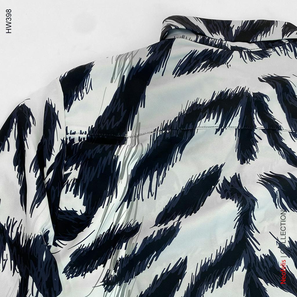 Áo Sơ Mi Nam Họa Tiết Hồ Trắng Ấn Tượng Kiểu Dáng Cổ Vest  | Neofelis - HW398