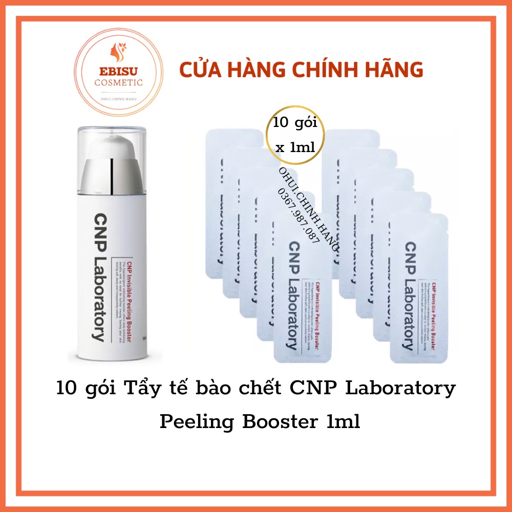 10 gói Gel tẩy tế bào chết thế hệ CNP Laboratory Invisible Peeling Booster 1ml