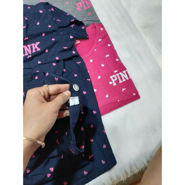 [Ảnh thât] Bộ đồ bầu và sau sinh dài tay PINK (cho bé bú, được chọn màu)