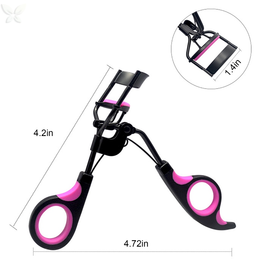 Set 1 Tay Cầm + 6 Đệm Silicone Thay Thế Hỗ Trợ Uốn Cong Lông Mi Tiện Dụng