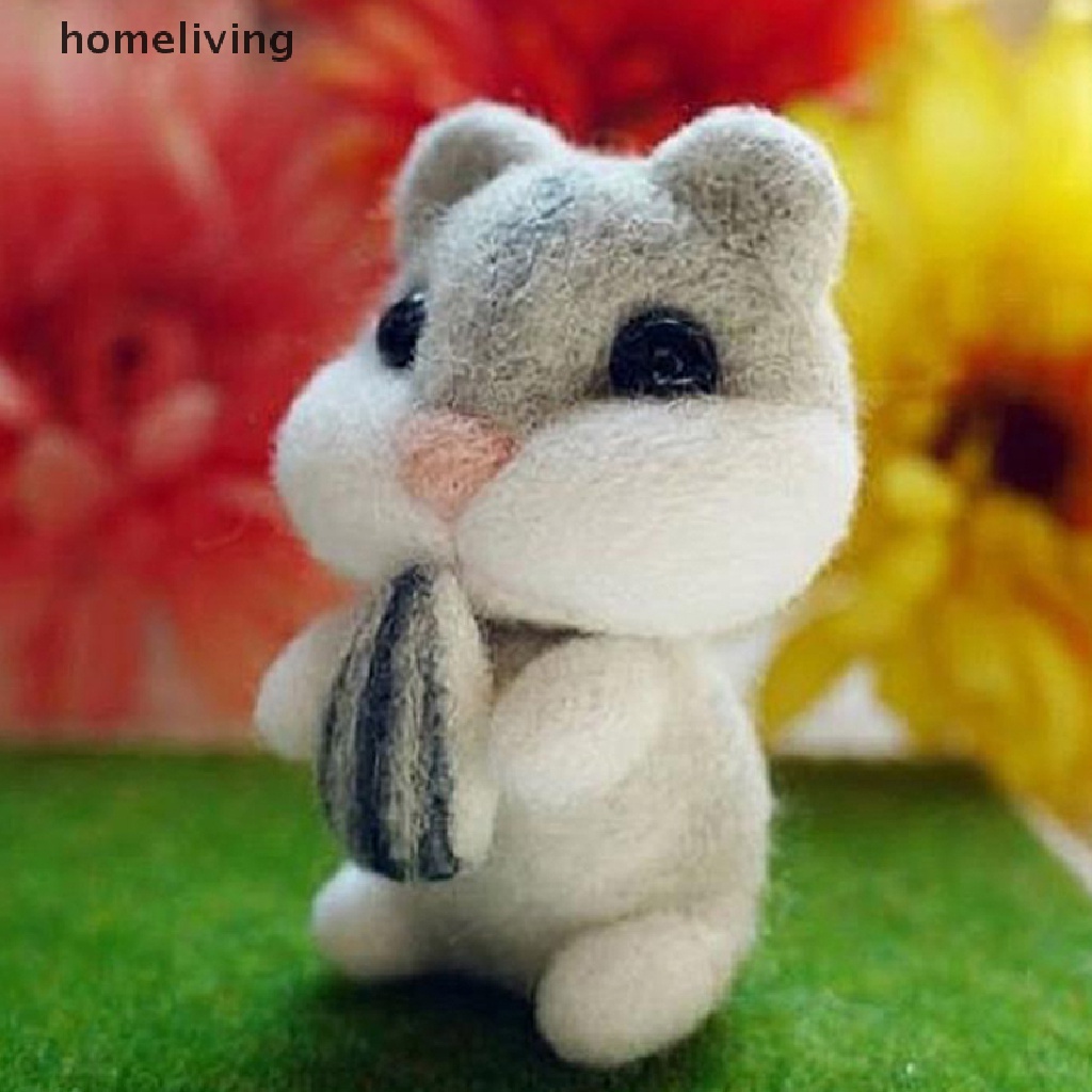 Búp Bê Nhồi Bông Bằng Len Nỉ Hình Động Vật Dễ Thương