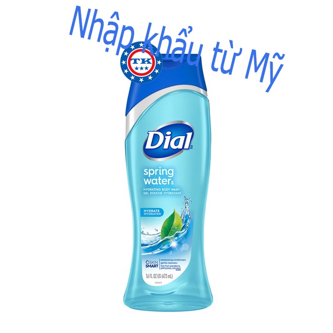 Sữa tắm cao cấp dành cho nữ Dial Spring Water 473 ml - Mỹ