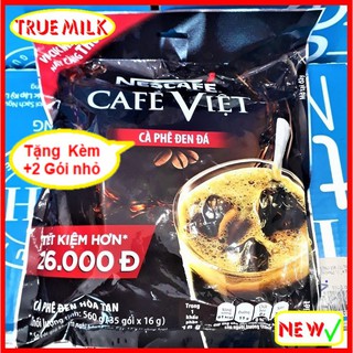 Nescafe việt đen đá 35gói x 16g , ca phê đen đá, ca phe hoa tan, cafe den da, ca phe pha san