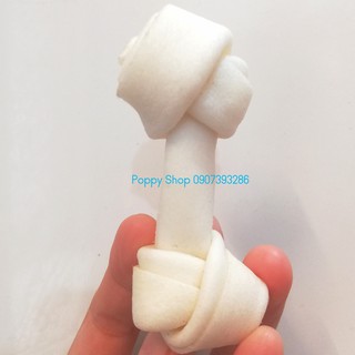 Combo 5 khúc xương da bò vị sữa cho chó cưng gặm size mini 5-6 cm
