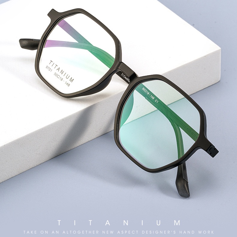 Mắt Kính Đọc Sách Gọng Titan Nguyên Chất Siêu Nhẹ Cho Nam