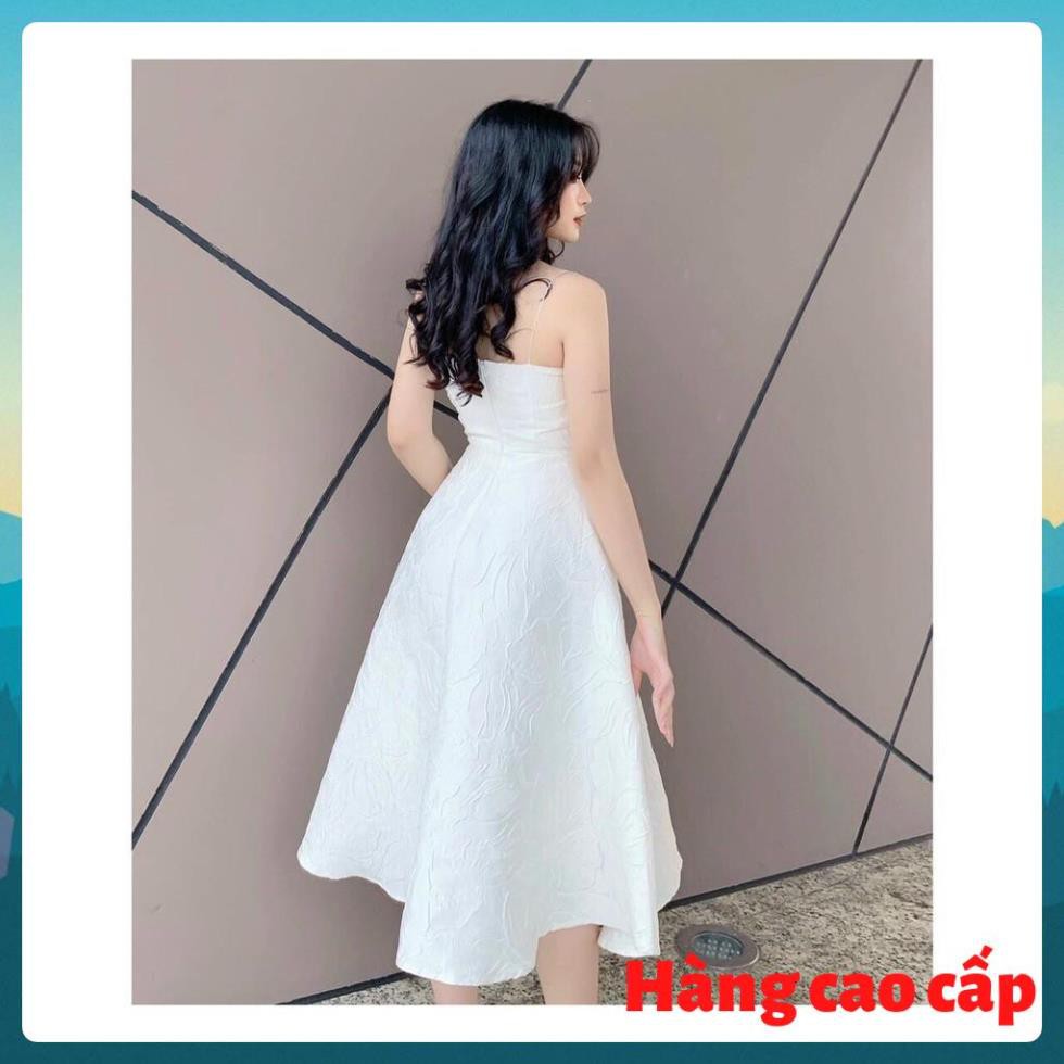 (Hàng cao cấp) Đầm dự tiệc gấm hai dây sang chảnh Vavi Dress | BigBuy360 - bigbuy360.vn