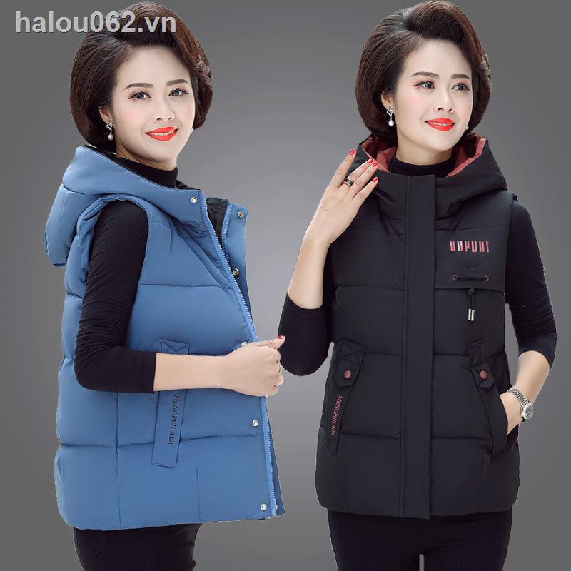 Áo Khoác Phao Không Tay Thời Trang Nữ Trung Niên | BigBuy360 - bigbuy360.vn