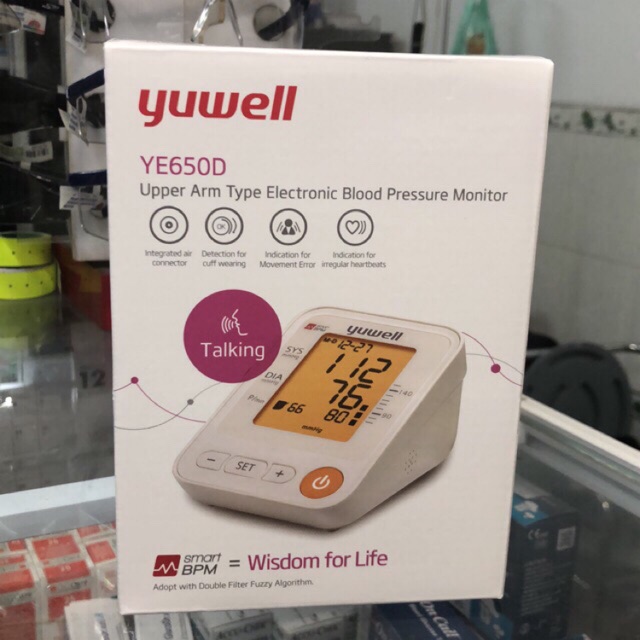 HUYẾT ÁP BẮP TAY CÓ GIỌNG NÓI TIẾNG VIỆT YUWELL 650D ( BẢO HÀNH 5 NĂM 1 ĐỔI 1 )