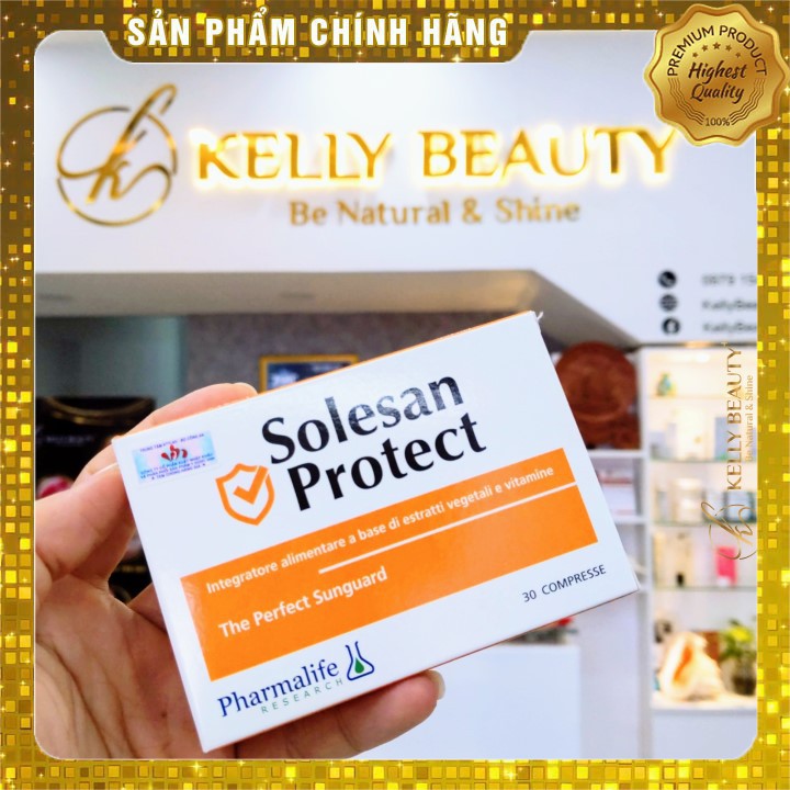 Viên Uống Chống Nắng Solesan Protect [CHÍNH HÃNG]  [CHÂU ÂU] - Chống Nắng Nội Sinh, Làm Sáng Da, Hỗ Trợ Trị Nám Sạm | BigBuy360 - bigbuy360.vn