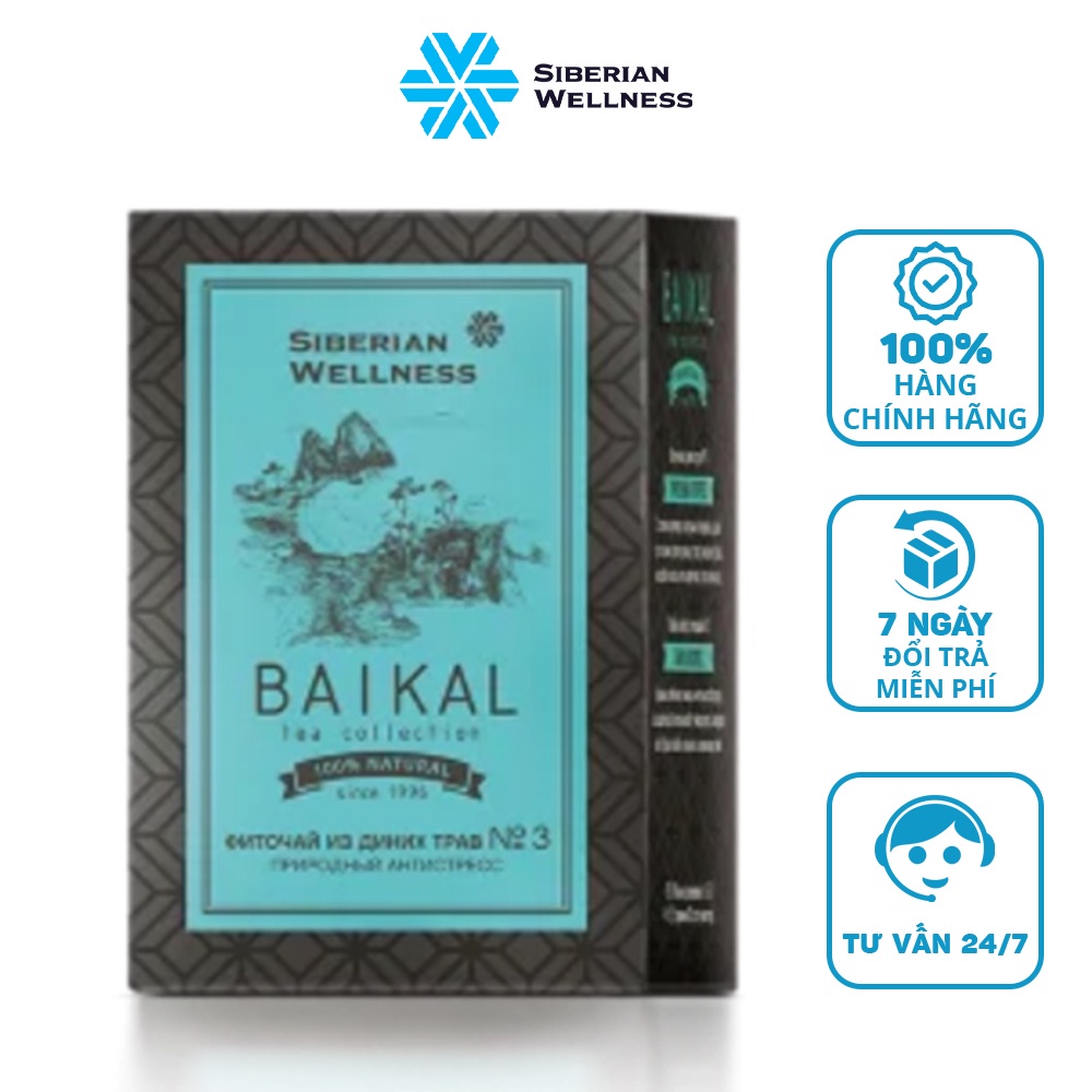 [Lẻ Gía Sỉ] Trà thảo mộc Baikal Herbal tea №3 hỗ trợ an thần kinh và hỗ trợ ngủ ngon giấc - Siberian Wellness