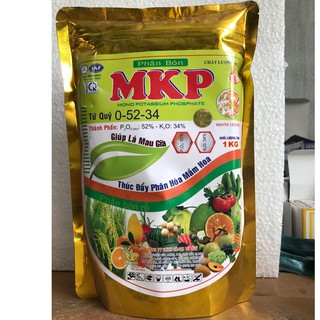 Phân Bón Lá MKP 0 52 34 Phân Hóa mầm hoa, giúp lá mau già túi 1kg
