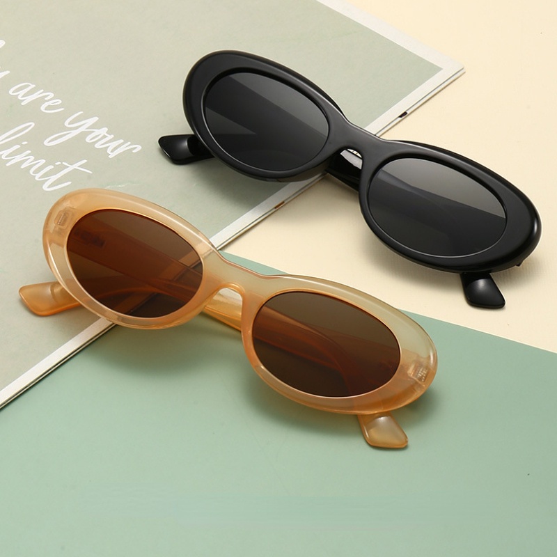 Kính Mát Gọng Oval Nhiều Màu Sắc Thời Trang Retro