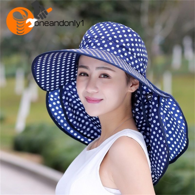 Nón Chống Nắng / Tia uv / Gió Kèm Tấm Che Mặt Tiện Dụng Cho Hoạt Động Ngoài Trời