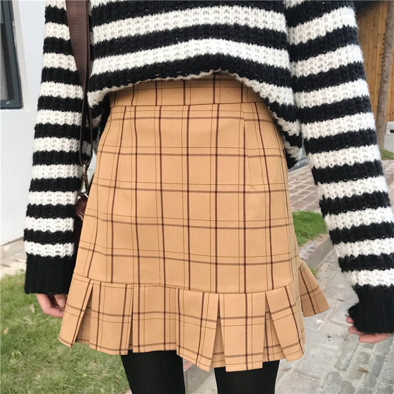 MB004 Chân váy kẻ gấu xếp ly | BigBuy360 - bigbuy360.vn