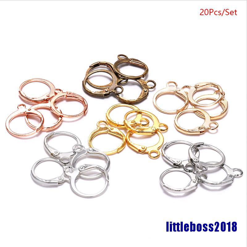 HOOPS Set 20 Móc Khuyên Tai Dạng Vòng Diy 2018