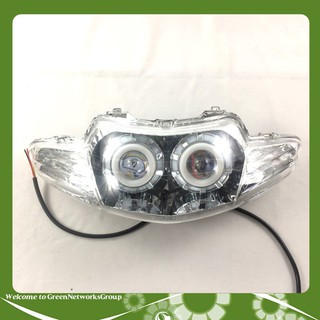 Đầu đèn pha led mắt cú dành cho xe Wave 2002