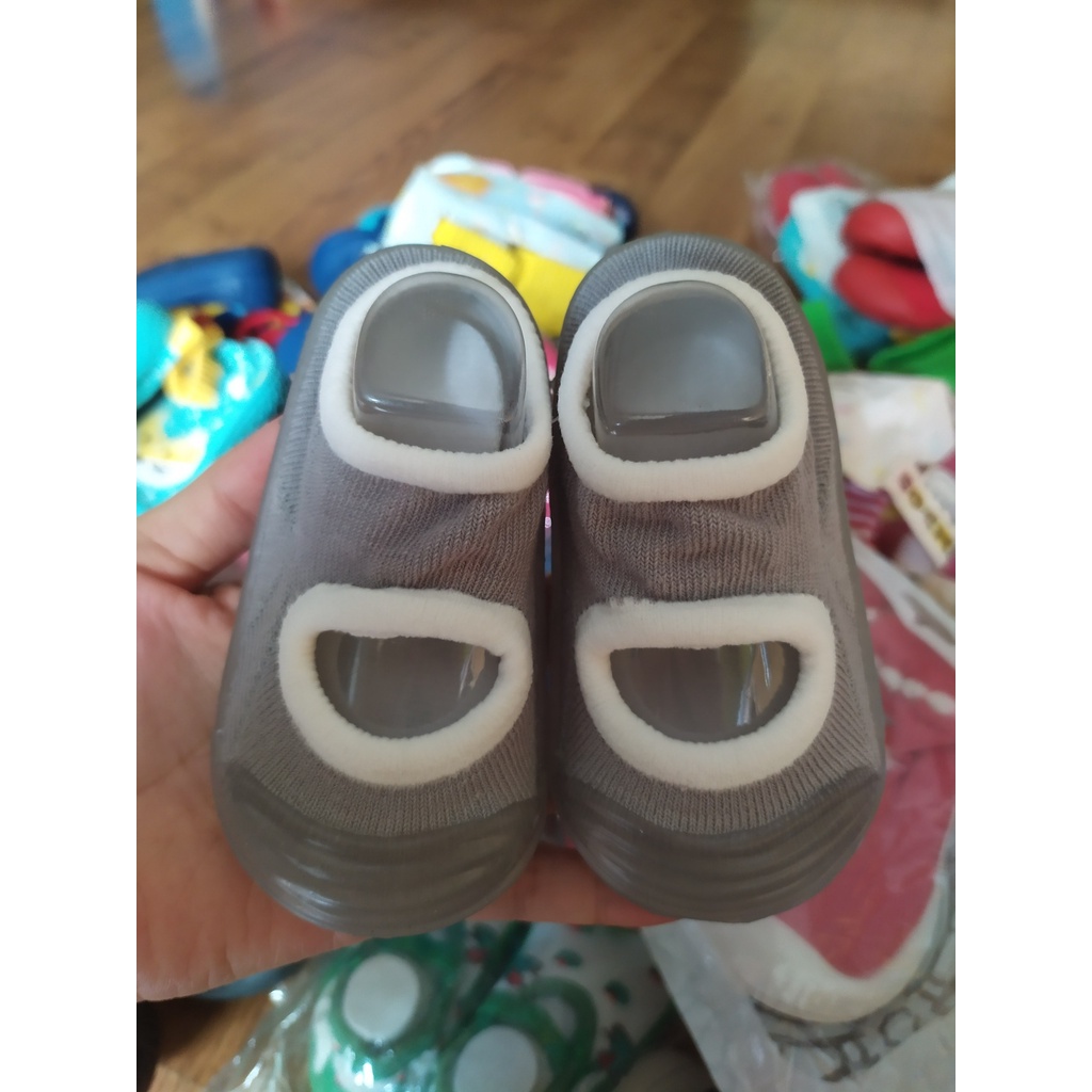 Giày bún dư xịn xanh xám cho bé