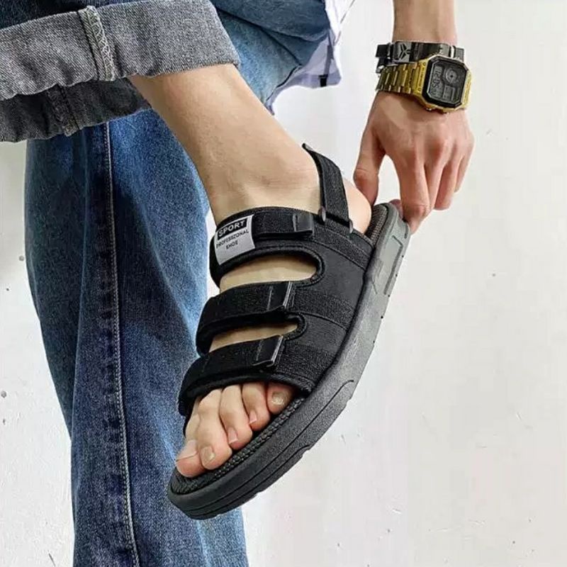 [HOT] Sandal quai ngang nam nữ chuẩn kiểu Hàn Quốc - quai sau tháo rời, lên chân cực đẹp