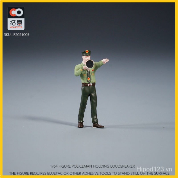 Mô hình búp bê cảnh sát đồ chơi kiểu dáng cổ điển để bàn cao 3cm dùng cho nhà búp bê tỷ lệ 1:64