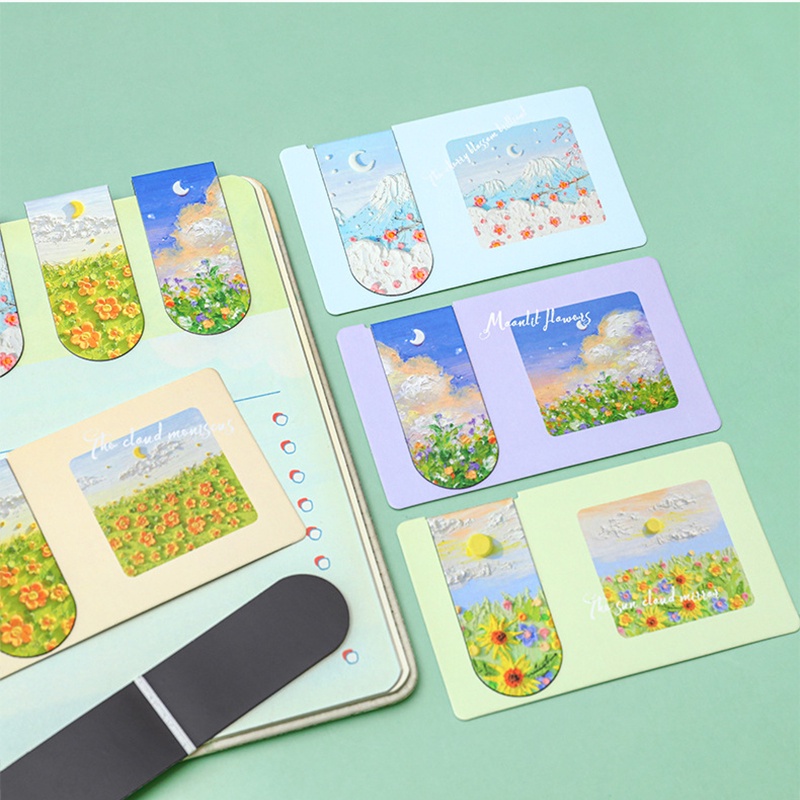 Kẹp Đánh Dấu Sách Từ Tính 2 Mặt In Hình Cho Giáo Viên / Học Sinh / Người Yêu