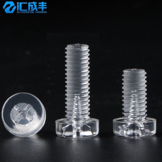 Ốc vít đầu tròn bằng nhựa trong suốt cách nhiệt M3M4