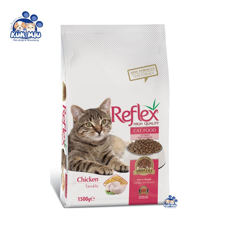 Thức ăn cho mèo trưởng thành REFLEX ADULT vị Thịt Gà 1.5kg