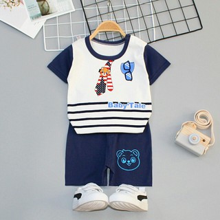 Bộ Quần áo Cọc Tay Cotton cho Bé 1-4 tuổi