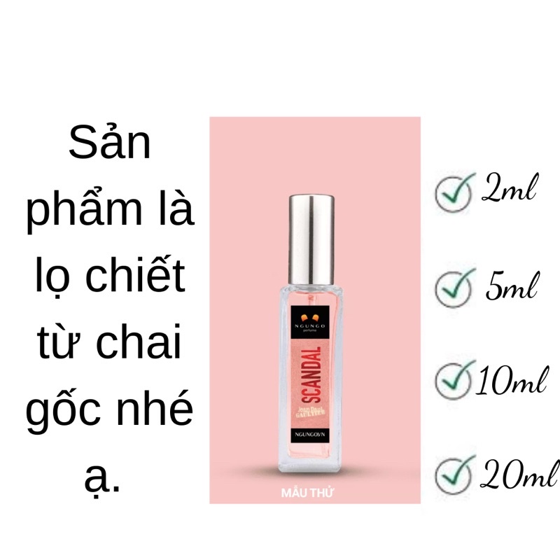 Nước hoa nữ Scandal A Pái thơm lâu chiết 2ml,5ml,10ml,20ml chính hãng