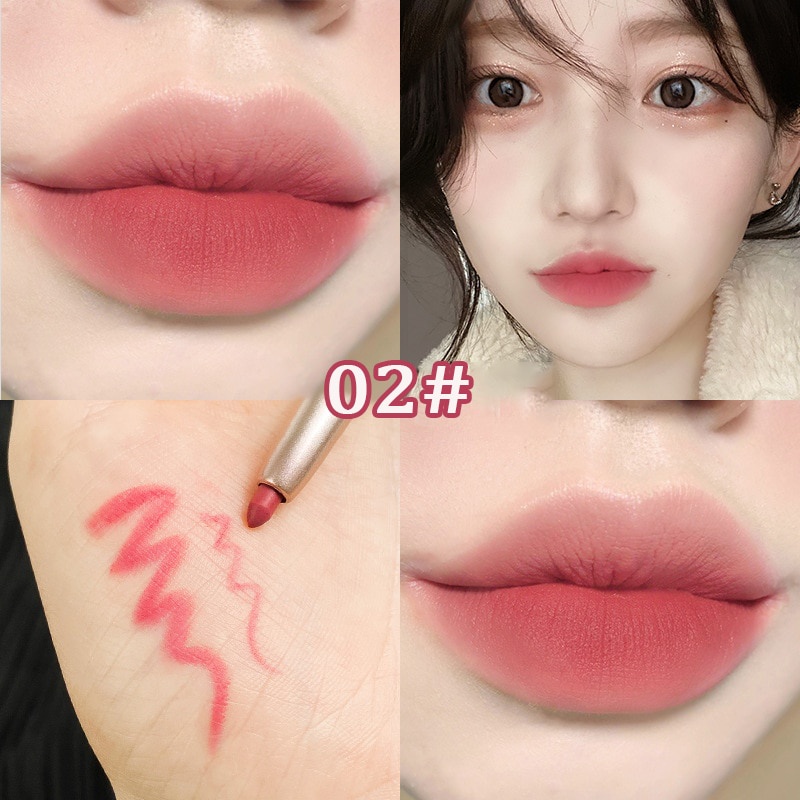 Chì Kẻ Viền Môi Lì Kháng Nước Lâu Trôi Thiết Kế Dạng Xoay Dễ Sử Dụng